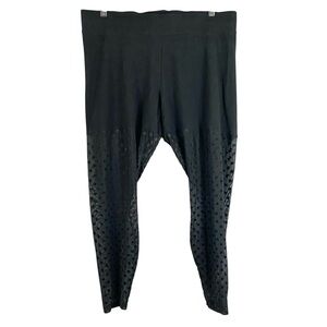 Women’s Torrid Full-Length Flocked Heart Legging in Black Torrid Size 2